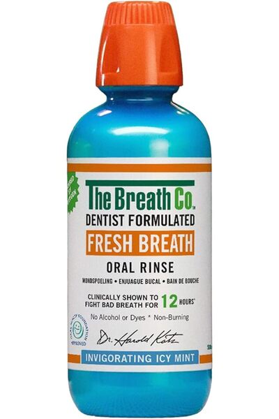 The Breath Co Fresh Breath Oral Rinse - Dentist Formulated - Alcohol-Free Ora...