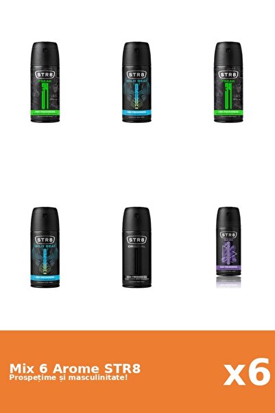 str8 Set 6 Mix STR8: 2x FR34K, 1x Game, 1x Original, 2x Wild Beat