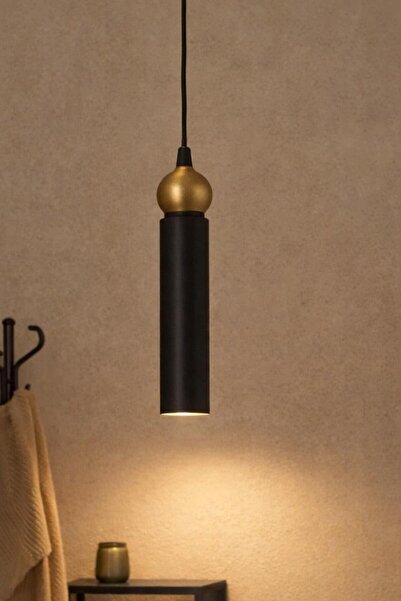 VENON Noir Tekli Sarkıt Siyah-Eskitme Toplu⭐Metal Tavan Sarkıt Modern Avize G...