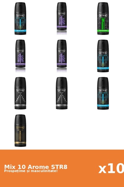 str8 Set 10 Mix STR8: 1x Ahead, 1x FR34K, 3x Game, 2x Rise, 3x Wild Beat
