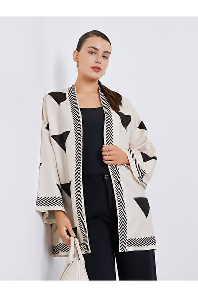 Styli Women Geometric Graphic Print Kimono