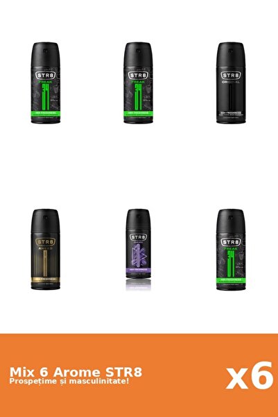 str8 Set 6 Mix STR8: 1x Ahead, 3x FR34K, 1x Game, 1x Original
