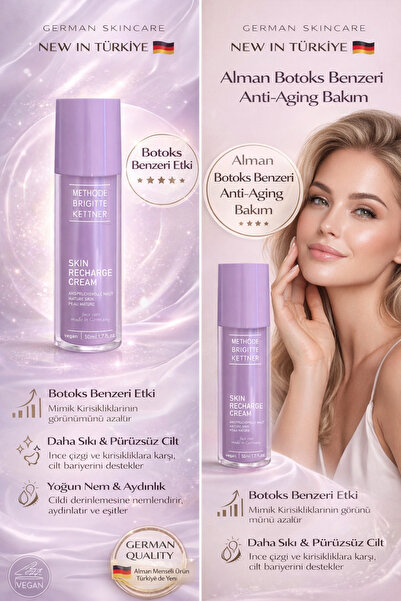 Methode Brigitte Kettner Skin Recharge Cream 50 ml – Yenileyici & Enerji Vere...