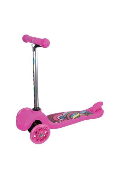 OEM Trotineta pentru Fete Fucsia cu Roti cu LED