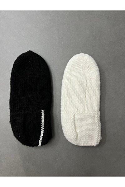 MESKSTORE 2 ÇİFT El Örgüsü Kışlık Patik 40/43