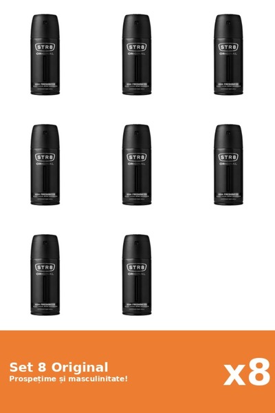 str8 Set 8 Deodorant Spray Original, 150 ml