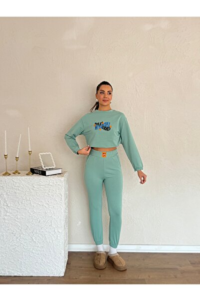 Nesil Women's Tracksuit Set with Elastic Waist and Cuffs