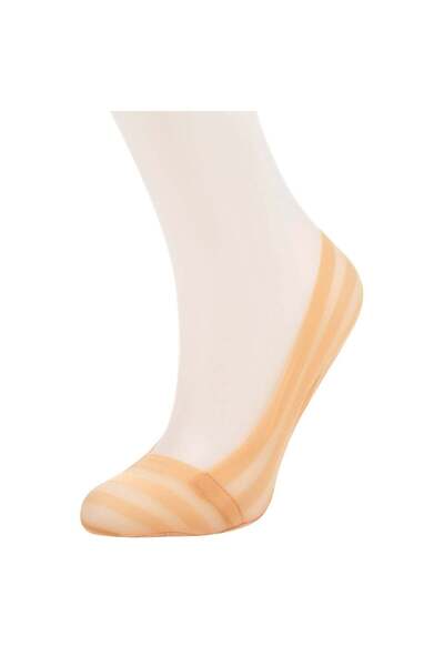 OEM Women's Socks Ballerinas with Gel Mesh Beige - One Size