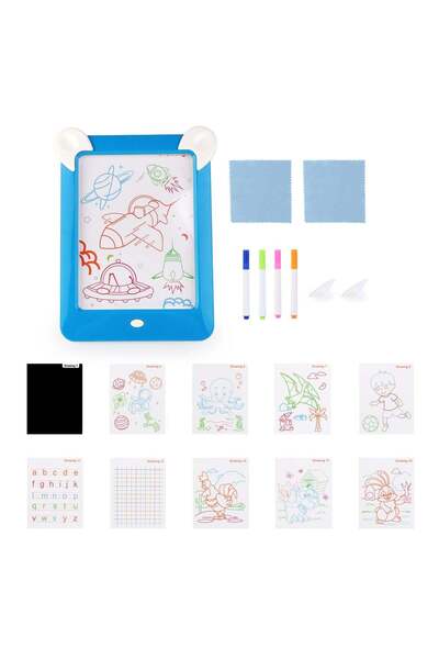 OEM Tableta de Desen cu Lumina Magic Pad Bleu