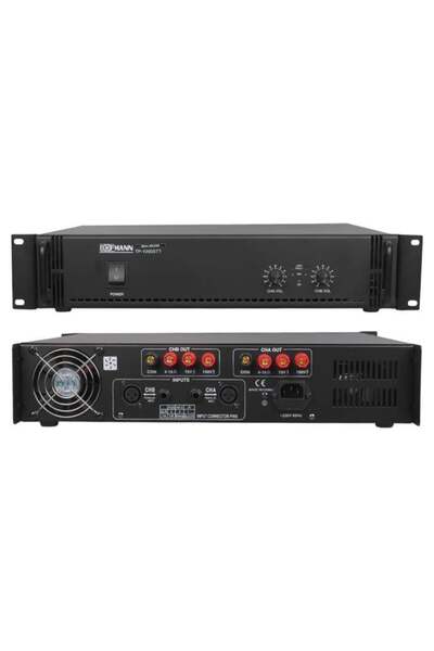 Bofmann TP-1000STT 2x500W Hat Trafolu Stereo Power Amfi - 100V Profesyonel Se...