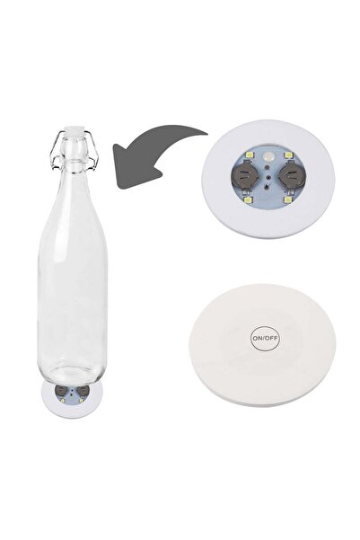 OEM Λευκή θήκη μπουκαλιών LED 6cm