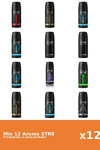 str8 Set 12 Mix STR8: 2x Ahead, 1x FR34K, 1x Game, 2x Original, 1x Red Code, ...