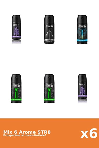 str8 Set 6 Mix STR8: 2x FR34K, 2x Game, 1x Rise, 1x Wild Beat