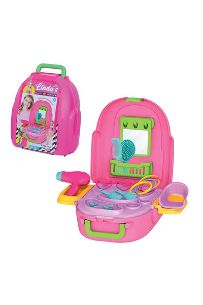 Sayıcı Kids حقيبة ظهر ليندا لمستحضرات التجميل - مجموعة ألعاب تجميلية للأعمار ...