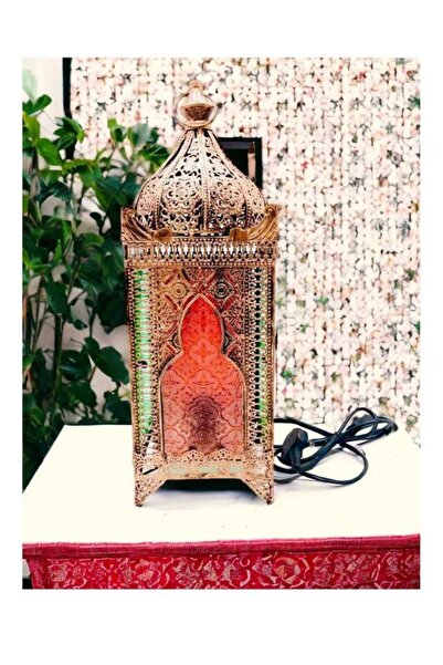 dehkah فانوس رمضان مصباح كبير الحجم يعمل باللمبات كهربائي