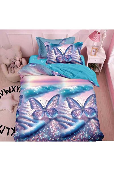 Casa de Vis Bedding set, 1 person, 140 x 200 cm, with elastic, 4 pieces,T60-163