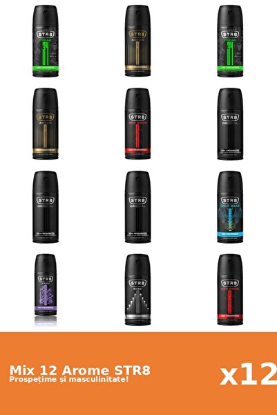 str8 Set 12 Mix STR8: 2x Ahead, 2x FR34K, 1x Game, 3x Original, 2x Red Code, ...