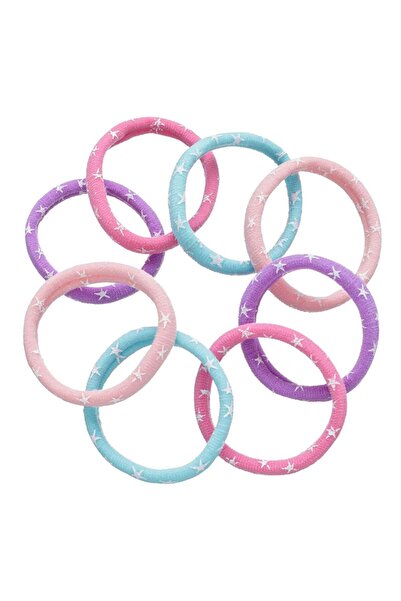 OEM Elastice pentru Par Frotte pentru Copii Stele Colorate - 8buc