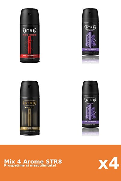 str8 Set 4 Mix STR8: 1x Ahead, 2x Game, 1x Red Code
