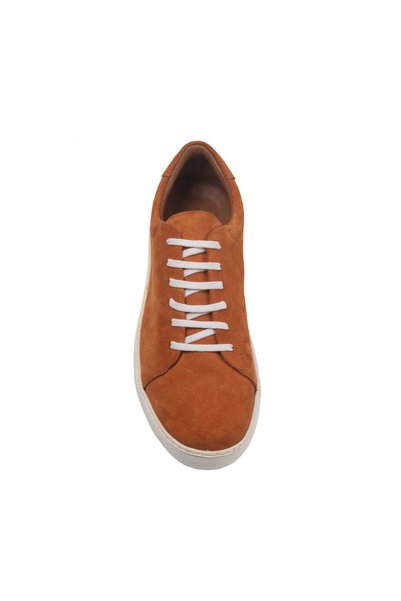 Evanto Shoes Sneakers din piele pentru bărbați Tiger Orange Sneakers