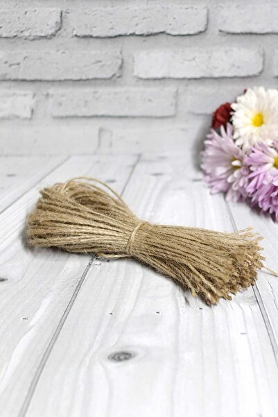 Mapi 50 Adet Etiket Bağlama Hasır ipi - Jüt ip ( 30 cm )