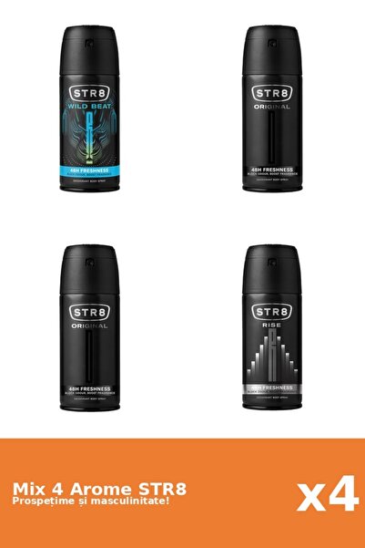 str8 Set 4 Mix STR8: 2x Original, 1x Rise, 1x Wild Beat