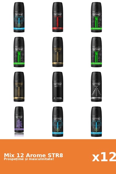 str8 Set 12 Mix STR8: 2x Ahead, 3x FR34K, 1x Game, 1x Original, 1x Red Code, ...