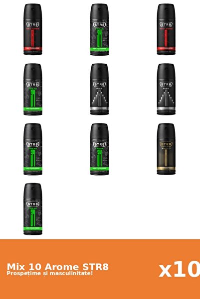 str8 Set 10 Mix STR8: 1x Ahead, 5x FR34K, 2x Red Code, 2x Rise