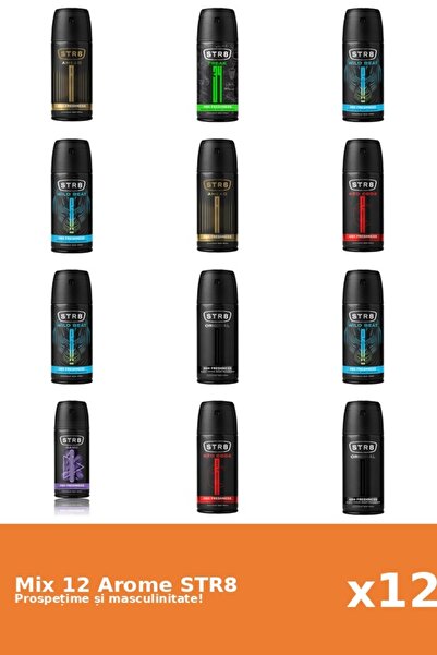str8 Set 12 Mix STR8: 2x Ahead, 1x FR34K, 1x Game, 2x Original, 2x Red Code, ...