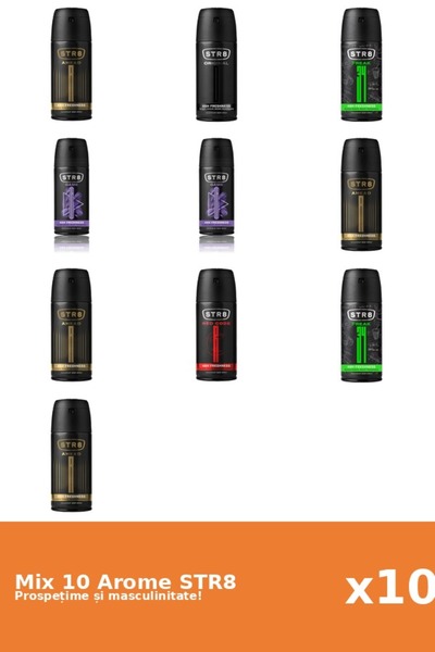 str8 Set 10 Mix STR8: 4x Ahead, 2x FR34K, 2x Game, 1x Original, 1x Red Code