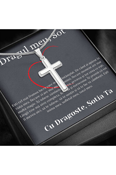 OEM Husband Gift - Necklace with Cross and Love Message