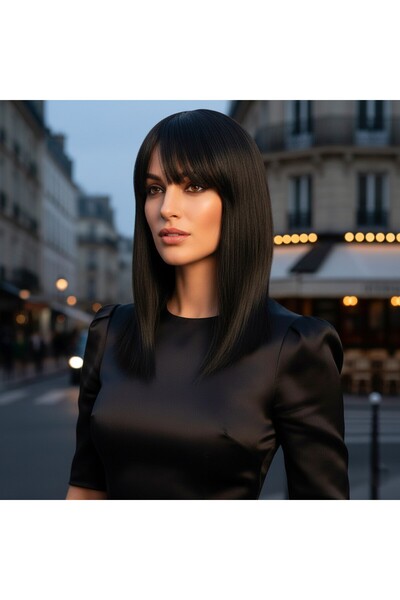 Handmade tepelik koyu kestane fiber ısıya dayanıklı tak cık saclar yeni nesil