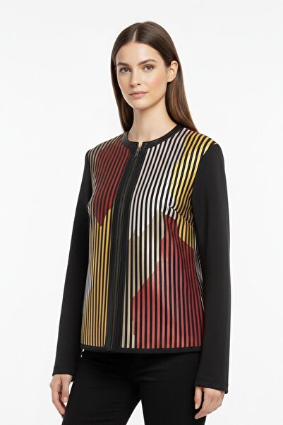 Deriderim Yellow Red White Leather on Lona Tulle Printed Women's Genuine Leat...