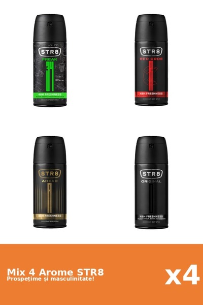 str8 Set 4 Mix STR8: 1x Ahead, 1x FR34K, 1x Original, 1x Red Code