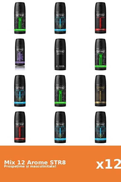 str8 Set 12 Mix STR8: 1x Ahead, 3x FR34K, 1x Game, 1x Original, 2x Red Code, ...