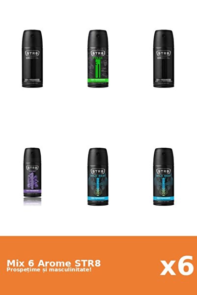 str8 Set 6 Mix STR8: 1x FR34K, 1x Game, 2x Original, 2x Wild Beat