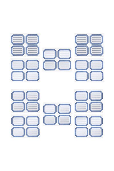 OEM Etichete Autocolante Clasice Bleu 7.2x5.5cm - 40buc