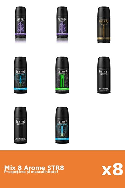 str8 Set 8 Mix STR8: 1x Ahead, 1x FR34K, 2x Game, 2x Original, 2x Wild Beat