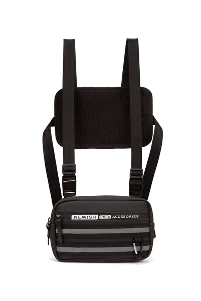 NEWISH POLO ACCESSORIES Unisex Siyah Reflektörlü Yeni Nesil Motorcu Göğüs Çan...