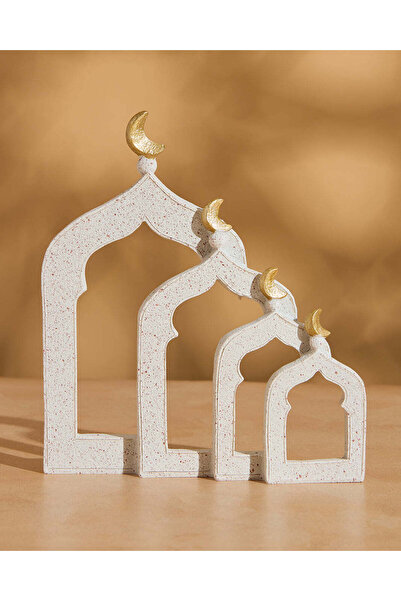 REDTAG White And Gold Mosque Décor Accent