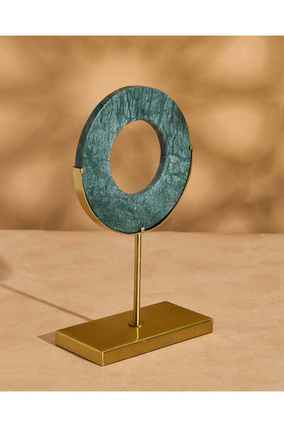 REDTAG قطعة ديكور معدنية مستديرة من الذهب من ولاية فيرمونت