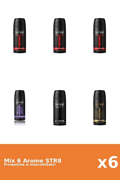 str8 Set 6 Mix STR8: 1x Ahead, 1x Game, 1x Original, 3x Red Code