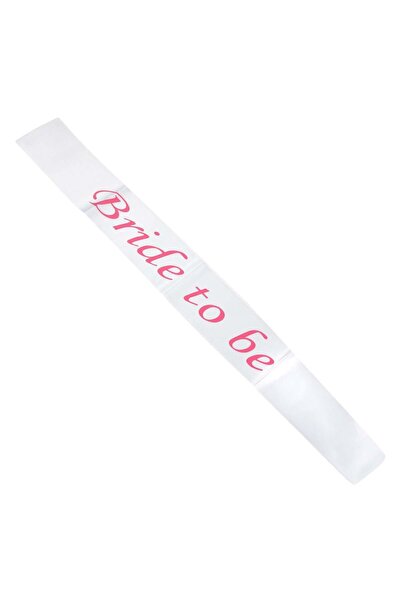 OEM Panglica de Petrecere Alba 'Bride To Be'