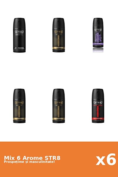 str8 Set 6 Mix STR8: 3x Ahead, 1x Game, 1x Original, 1x Red Code