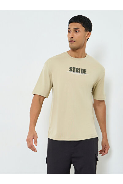 Styli Men Oversized Slogan Print T-Shirt