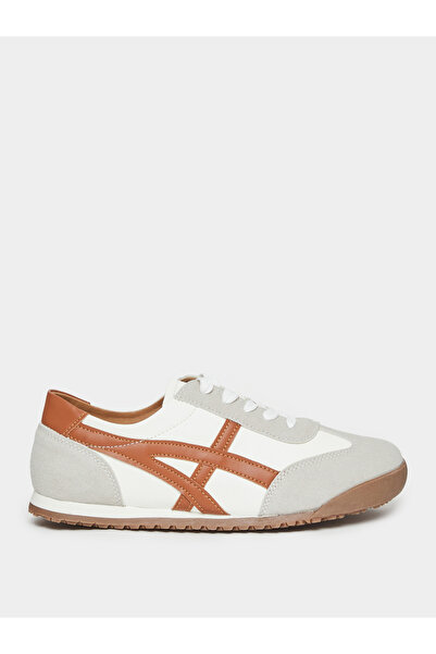 Styli Women Brown Retro-Style Sneakers