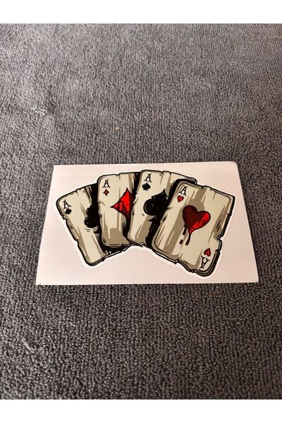 otopaspascım Playing Card Sticker - Exterior Adhesive Sticker - Sticker (7X12)