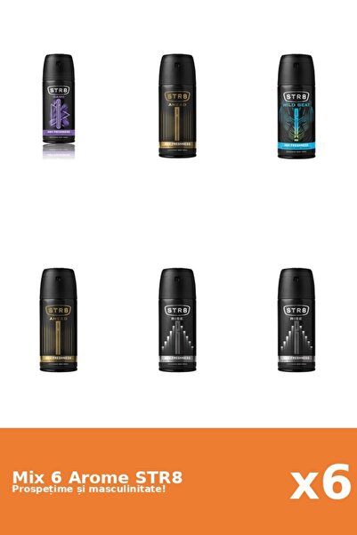 str8 Set 6 Mix STR8: 2x Ahead, 1x Game, 2x Rise, 1x Wild Beat