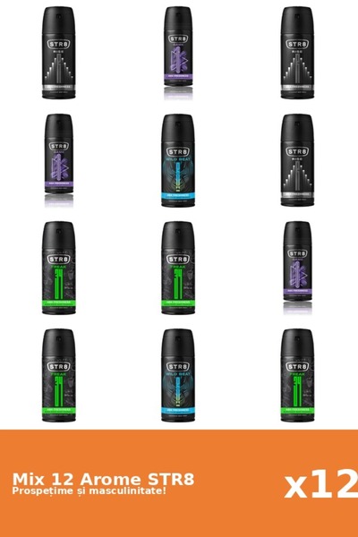 str8 Set 12 Mix STR8: 4x FR34K, 3x Game, 3x Rise, 2x Wild Beat