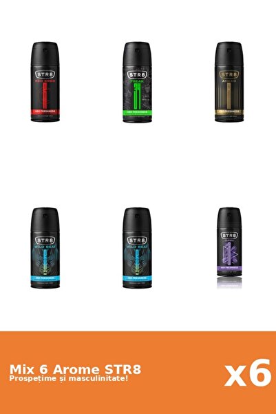 str8 Set 6 Mix STR8: 1x Ahead, 1x FR34K, 1x Game, 1x Red Code, 2x Wild Beat